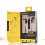 Wholesale Bluetooth Sports Earbuds Headphone BT16 (Red Black)